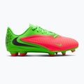 Kinder-Fußballschuhe Nike Jr. Phantom 6 Club Erling Haaland MG hot punch/green strike/black