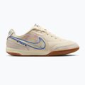 Herren-Fußballschuhe Nike Tiempo Streetgato PRM IC coconut milk/gum medium brown/blue crystal