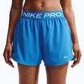 Damen Trainingsshorts Nike Pro 2in1 light photo blue/white 6