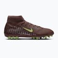 Herren-Fußballschuhe Nike Mercurial Superfly 10 Academy Kylian Mbappé AG plum eclipse/metallic silver