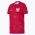 Kinder-Fußballtrikot Nike Dri-Fit Poland Stadium Away 2026 noble red/sport red