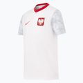 Kinder-Fußballtrikot Nike Dri-Fit Poland Home 2026 white/field silver