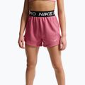 Kinder-Shorts Nike Pro Fleece Dri-Fit peony/peony/black/white 4