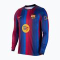 Herren-Fußballtrikot mit langen Ärmeln Nike FC Barcelona Dri-Fit Stadium Home LS deep garnet/blue void/mineral yellow