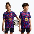 Kinder-Fußballtrikot Nike FC Barcelona Dri-Fit Pre-Match noble red/mineral yellow