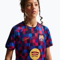 Kinder-Fußballtrikot Nike FC Barcelona Dri-Fit Pre-Match noble red/mineral yellow 4