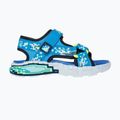 SKECHERS Mega Splash Kindersandalen schwarz/blau/lime 8