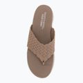 Damen-Pantoletten SKECHERS Ultra Flex 3.0 Rhythm Waves brown 5