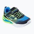 Kinder-Schuhe SKECHERS Flex-Glow Ultra schwarz/blau/lime 9