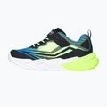 Kinder-Schuhe SKECHERS Flex-Glow Ultra schwarz/blau/lime 11