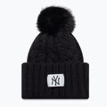 Damen Wintermütze New Era Cable Wide New York Yankees schwarz