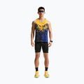 Herren-Laufshirt Nike AeroSwift Dri-Fit ADV Singlet citron pulse/lapis/bright crimson 2