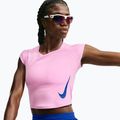 Damen-Laufshirt Nike Tempo Swoosh Run Dri-Fit pink rise/pink rise/old royal 4