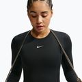 Damen-Trainingslangarmshirt Nike One Fitted black/white 6