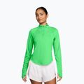 Damen-Laufshirt mit langen Ärmeln Nike Tempo Swoosh Run Dri-Fit 1/4-Zip illusion green/white
