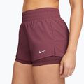 Damen Trainingsshorts Nike One pink smoke/white 3