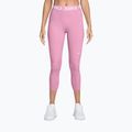 Damenleggings Nike Pro pink rise/white