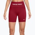 Damen Trainingsshorts Nike Pro Seamless tough red/white