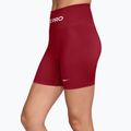 Damen Trainingsshorts Nike Pro Seamless tough red/white 3