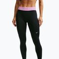 Damenleggings Nike Pro black/pink rise/white