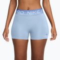 Damen Trainingsshorts Nike Pro hydrogen blue/aluminum