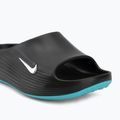 Herren-Badelatschen Nike ReactX Rejuven8 black/gamma blue/metallic silver 7