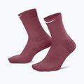 Socken Nike Run Midweight Crew pink smoke/pink rise/white