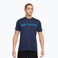 Herren-Laufshirt Nike Dri-Fit Running T-Shirt midnight navy/light current blue