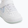 Kinderschuhe Nike Court Borough Low white/football grey/arctic green 12