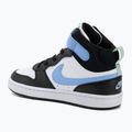 Kinderschuhe Nike Court Borough Mid 2 white/black/arctic green/football blue 3