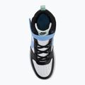 Kinderschuhe Nike Court Borough Mid 2 white/black/arctic green/football blue 5