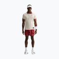 Poloshirt Nike Court Slam Aero-Fit Pale Ivory/Team Red 2