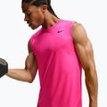 Trainings-T-Shirt Herren Nike Dri-FIT Sleeveless Training Top hyper pink/black 5