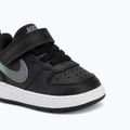 Kinderschuhe Nike Court Borough Low black/smoke grey/white/illusion green 7