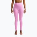 Damen-Trainingsleggings Nike One pink rise/white