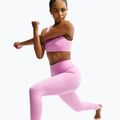 Damen-Trainingsleggings Nike One pink rise/white 8