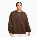 Damenpullover Nike Studio Fleece Medium Weight cacao wow/sail