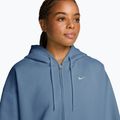 Damenpullover Nike Studio Fleece Medium Weight Oversized Full Zip work blue/sail 3