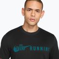 Herren-Laufshirt Nike Dri-Fit Running T-Shirt black/bright spruce 3