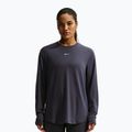 Damen-Trainingslangarmshirt Nike One Relaxed Dri-Fit gridiron/white