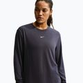 Damen-Trainingslangarmshirt Nike One Relaxed Dri-Fit gridiron/white 4