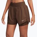 Damen-Shorts Nike One Dri-Fit High-Waisted 3" 2In1 cacao wow/white 3