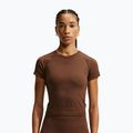 Damen-Trainingsshirt Nike Pro Seamless Dri-Fit SS cacao wow
