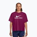 Damen-Trainingsshirt Nike Pro Dri-Fit Loose true berry/white