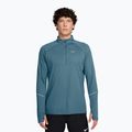 Laufsweatshirt für Herren Nike Miler Dri-Fit UV 1/2 Zip smokey blue