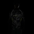 Herren-Laufshirt Nike Dri-FIT Printed SS smoke grey/black/light lemon twist 7