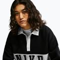 Damenpullover Nike Studio Fleece Medium Weight total black/sail/sail 5