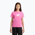 Kinder-Shirt New Balance Jersey Stacked Logo Tee pink satin