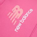Kinder-Sweatshirt New Balance FT Stacked Logo Hoodie pink satin 9