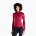 Damen-Laufshirt mit langen Ärmeln New Balance Athletics Heat Grid 1/2 Zip podium red